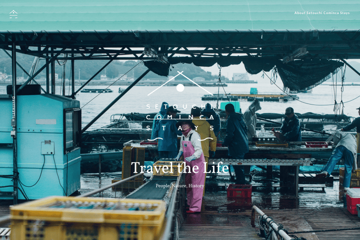 Setouchi Cominca Stays website preview